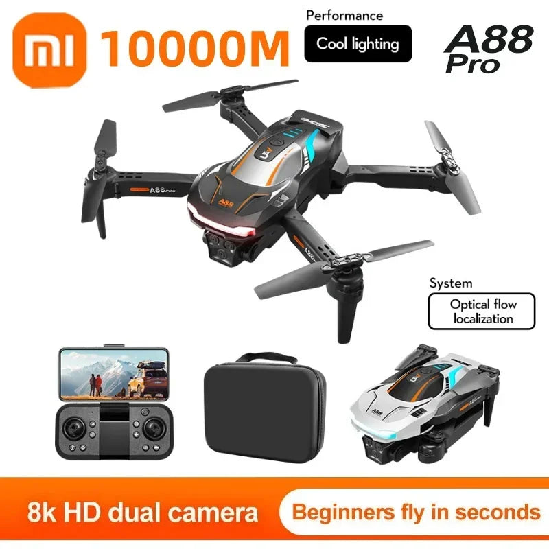 Xiaomi MIJIA A88 Drone 8K Profissional 5G GPS HD Câmera Dupla Fotografia Aérea 360 Evitação de Obstáculos Fluxo Posição Quadricóptero